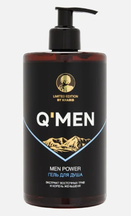 QMEN Гель д/душа POWER экстр.Восточных трав+корень Женьшеня 410мл с дозат.