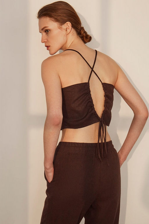 Блузка-топ с открытой спиной - Incity фото 4