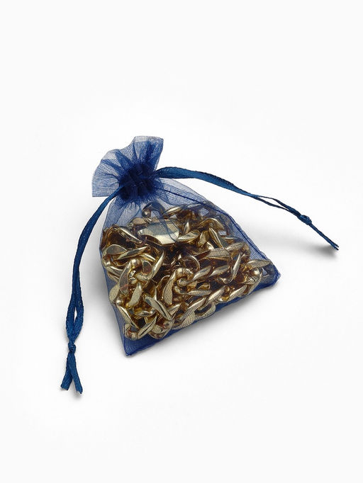 Набор мешочков подарочных 100 шт. 7×9 см ( ±1 см), тёмно-синий