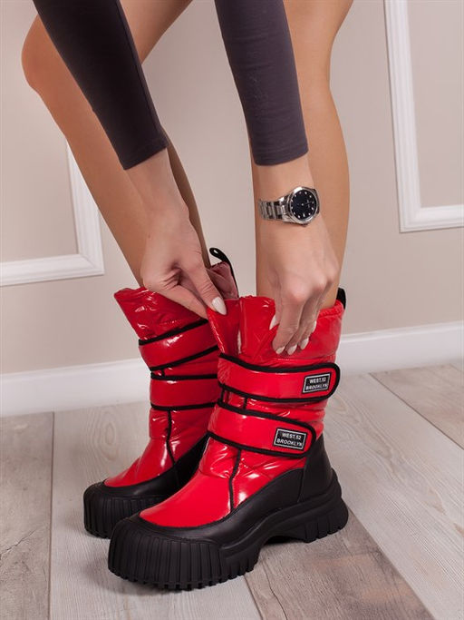 Дутики трендовые зимние на массивной подошве на любой возраст и на холодную зиму YPM8346R - Piniolo фото 3