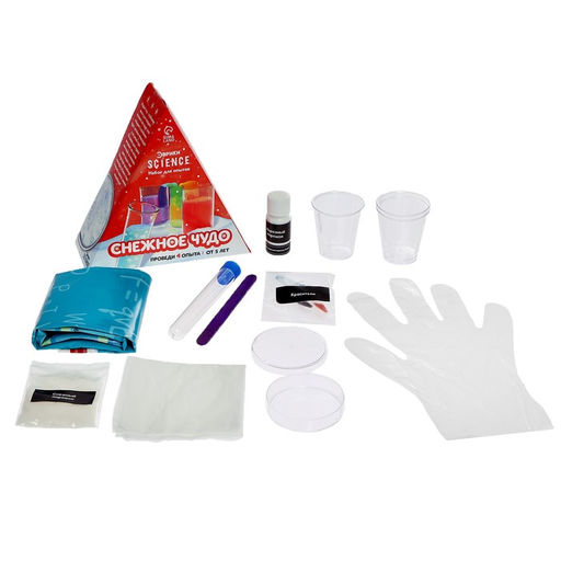 Набор для опытов Снежное чудо, 4 опыта - Эврики фото 2