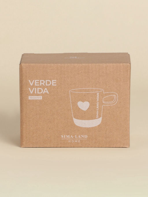 Кружка SL Home Сердце, 520 мл, 13.5?9.6?9.8 см, керамика, белая