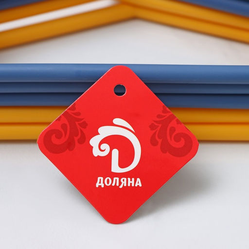 Цена за 5 шт. Плечики для одежды Доляна «Настроение», 29,5×17,5 см, цвет МИКС