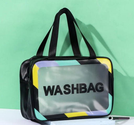 Дорожная прозрачная сумка WASH BAG 30*20см (3156) Белая - Мой органайзер фото 2
