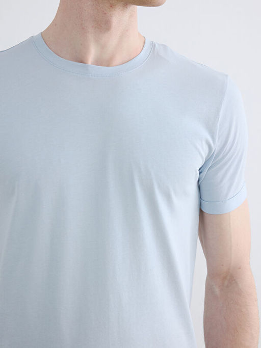 Slim Fit %100 Pamuk Basic Ti??rt