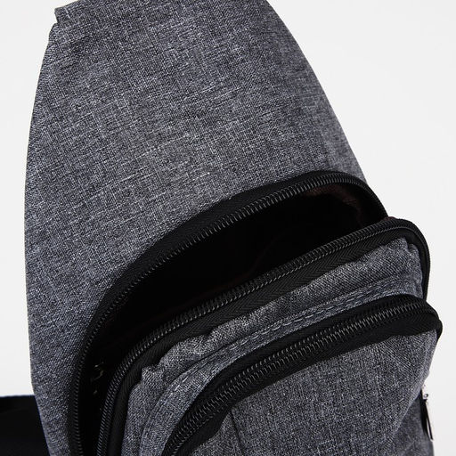 Сумка слинг мужская из текстиля, цвет серый - Simaland фото 6