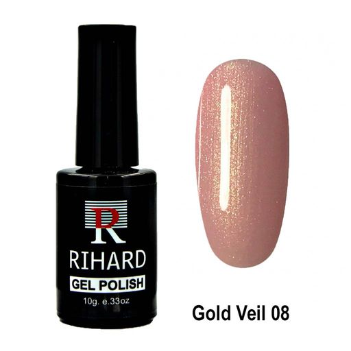 Rihard Gold Veil Gel Polish Гель-лак - коллекция "Золотая вуаль", 10 мл, №08