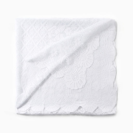Скатерть Доляна Ажур, цвет белый 140×200 ± 5 см, 100%п/э