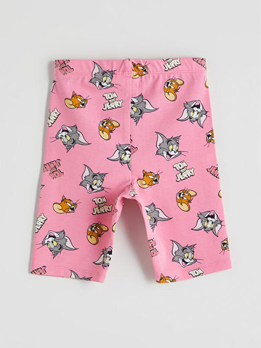 Tom & Jerry Bask?l? K?z ?ocuk K?sa Tayt