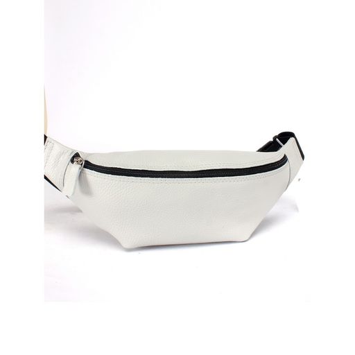 Сумка женская натуральная кожа (на пояс) Croco-855, 1 отд, серый флотер (265) 246715