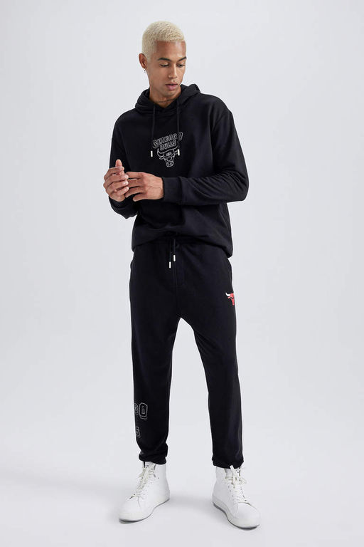 DeFactoFit Спортивные штаны стандартного кроя для бега NBA Chicago Bulls  фото 2