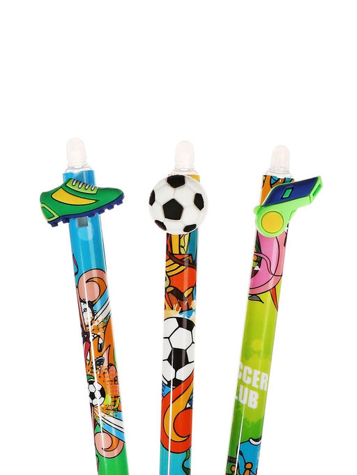 Ручка гелевая со стираемыми чернилами 0.5 мм, стержень синий, МИКС - Simaland фото 4