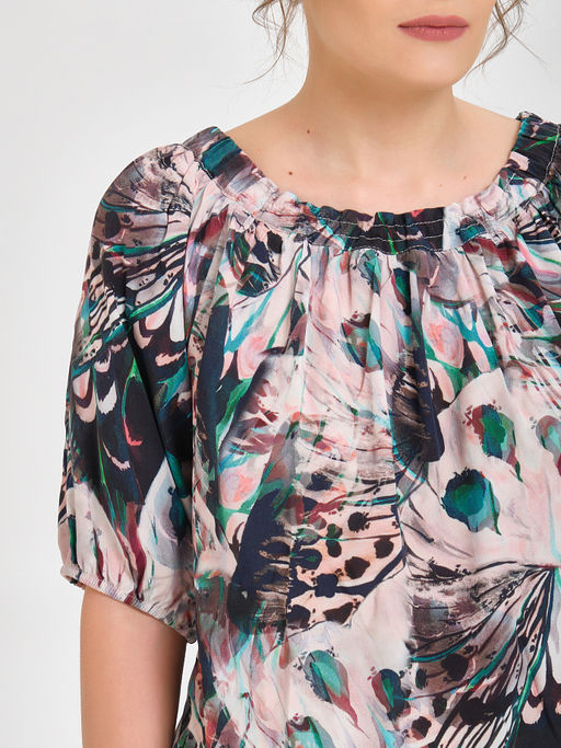 Блуза с открытыми плечами - Marchello marchellini фото 12