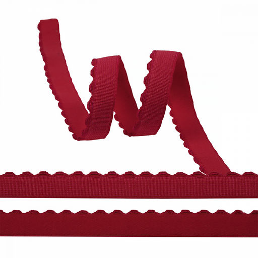 Резинка TBY бельевая Отделочная становая 12мм арт.ЕТ1 темно-красный S059 уп.50 м