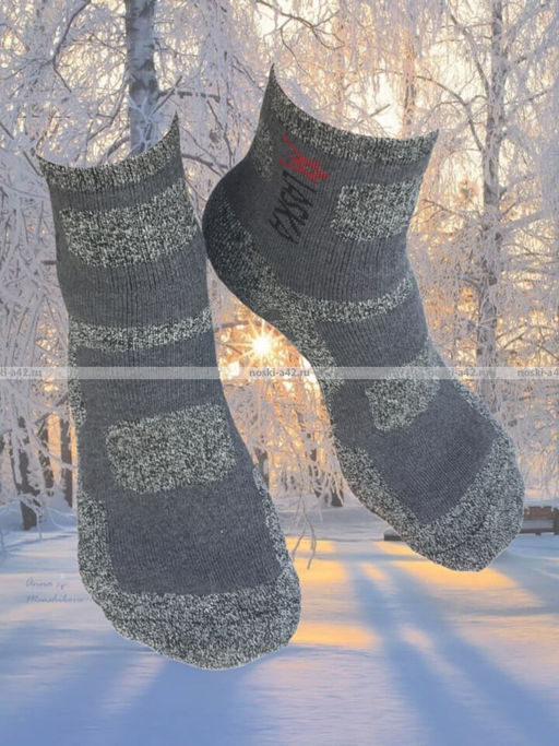 Цена за 12 пар. "АЛЯСКА" Термоноски спортивные ВНУТРИ МАХРА женские, подростковые арт. 1258