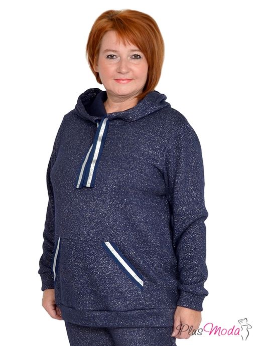 Толстовка Модель №1023 размеры 44-84 - Plusmoda фото 3