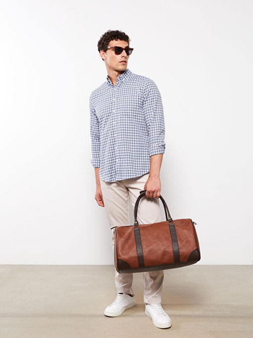 Regular Fit Uzun Kollu Ekose Erkek G?mlek