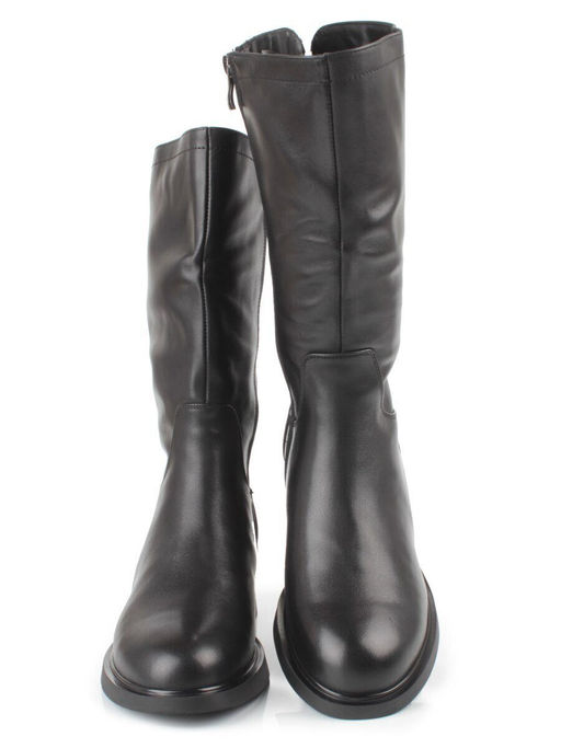 Z4230M BLACK Сапоги зимние женские (натуральная кожа, натуральный мех)