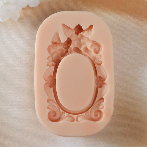 Молд силикон «Овальная рамка», 10.7×7×2 см