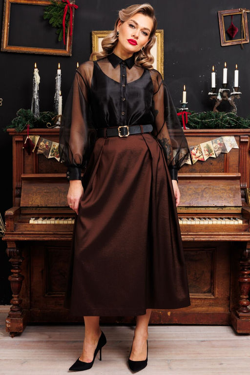 Костюм Мода Юрс 2880 черный+коричневый