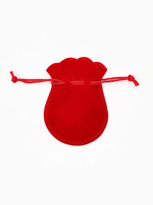 Набор мешочков бархатных 100 шт., 7×9 см, красный