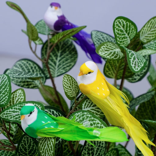 Цена за 6 шт. Декор на прищепке «Птица», МИКС, 10×3×3 см