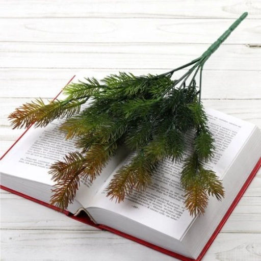 Елка ветка искусственная 42 см 7 веток / AB4192-7P /уп 2/250/1000/Новый год (Красный) - Галеонтрейд фото 2