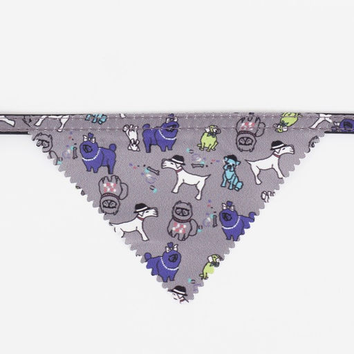 Ошейник с косынкой Яркая жизнь, 32 х 1 см, серый - Пижон фото 6