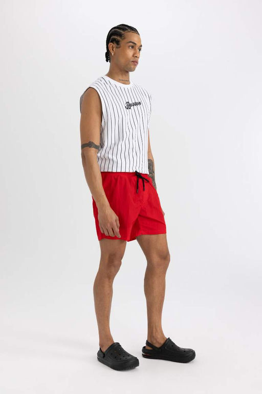 Короткие шорты для плавания с принтом DeFactoFit  фото 5