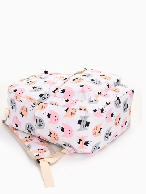 Набор: рюкзак школьный и пенал, с карманами, с принтом, размер 29?12?41 см, розовый