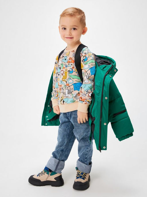 ACOOLA / Куртка детская для мальчиков Dardu изумрудный  фото 5