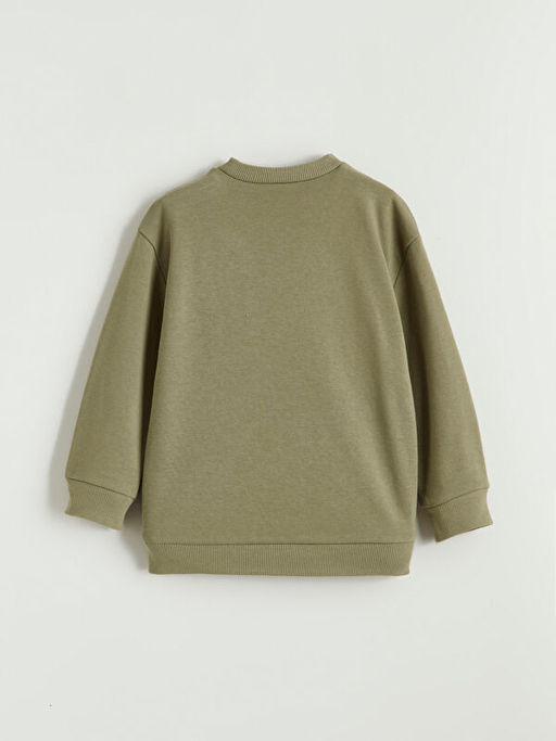 Bask?l? Erkek ?ocuk Sweatshirt