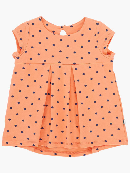 Комплект для девочки детский сад с лосинами UD 1624 персик горошек - Mini maxi фото 13