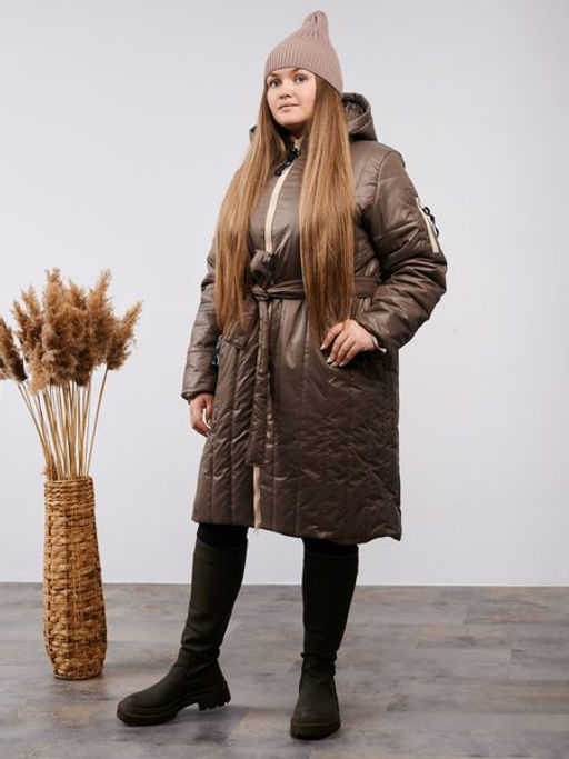 Пальто демисезонное Аврора кофе - Yollochka фото 8
