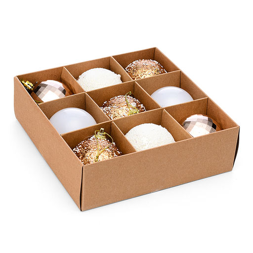 Набор новогодних шаров "Золотые искры"