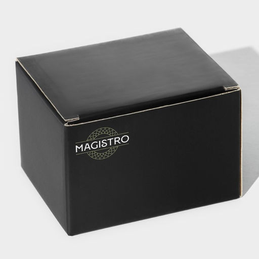 Кружка стеклянная Magistro Валенсия, 330 мл, 108 см  фото 8