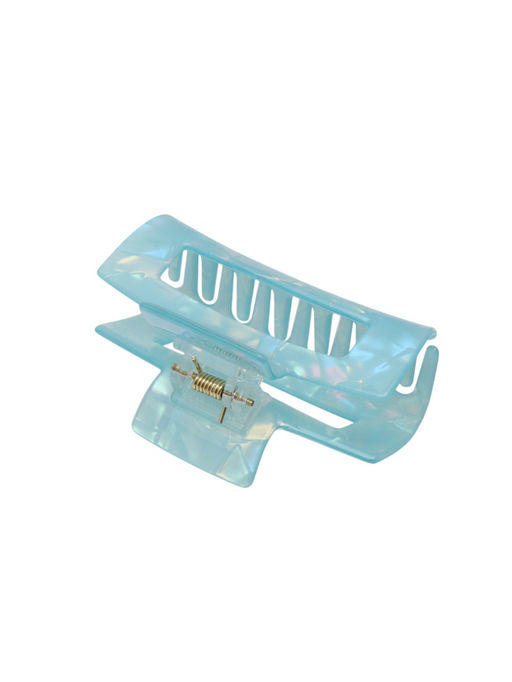 Краб для волос "Линда" прямой перламутр, 8х4 см, микс