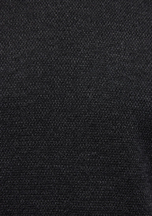 Siyah Bisiklet Yaka Basic Kazak - Mavi фото 6