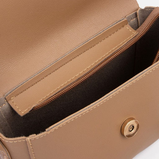 Сумка-мессенджер на клапане, длинный ремень, цвет коричневый - Simaland фото 3