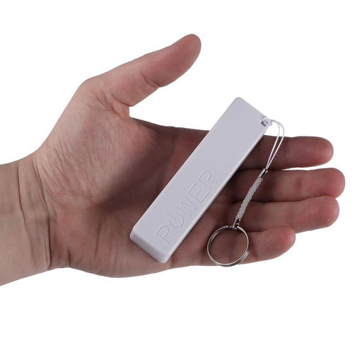 Внешний аккумулятор Luazon PB-03, 2200 мАч, USB, 1 А, крепление кольцо, белый - Luazon home фото 7