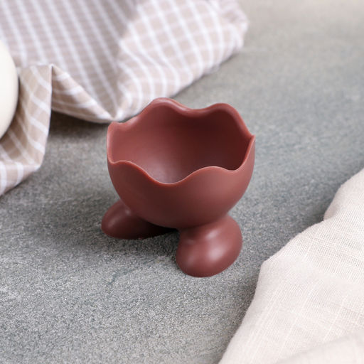 Цена за 2 шт. Силиконовая подставка для яиц Доляна Ноги, 54 см, цвет розовый  фото 6