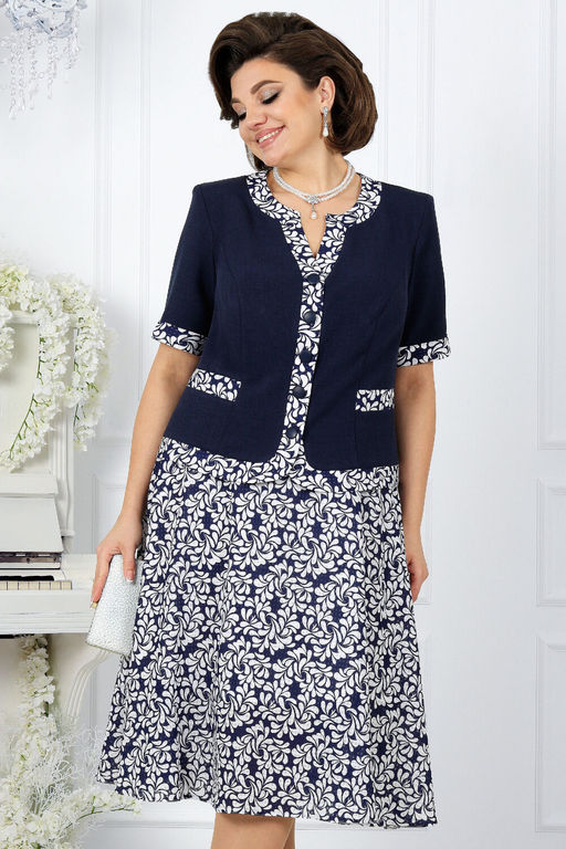 Платье Ninele 7431-Р темно-синий - Mira fashion фото 170