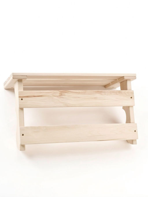 Полка-вешалка для бани и сауны «С лёгким паром», 64×23×27 см, деревянная, 9 крючков