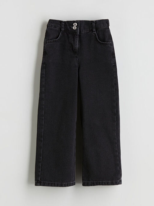 Beli Ayarlanabilir Lastikli K?z ?ocuk Jean Pantolon