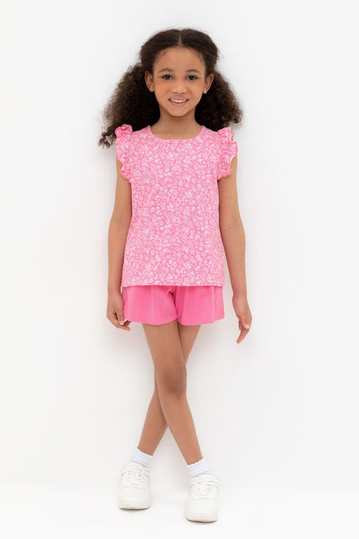 КР 400688-1/неоновый розовый к555 шорты для дев