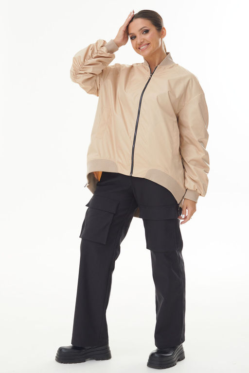 Бомбер AURA 7027-176 бежевый  фото 6