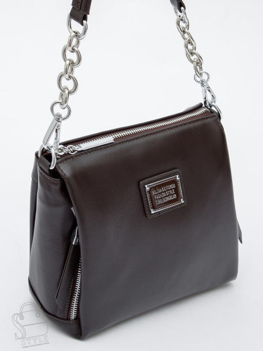 Сумка женская кожаная 0841CH coffee Polina&Eiterou  в Новосибирске