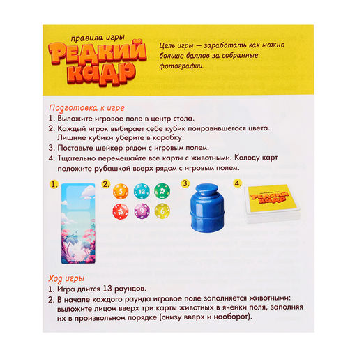 Настольная игра Редкий кадр, 3-6 игроков, 6+ - Лас играс kids фото 8