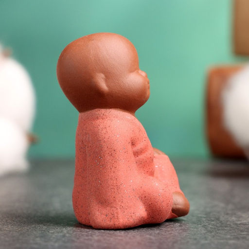 Цена за 2 шт. Фигурка керамика TAKE IT EASY «Маленький Будда», 5×4 см, МИКС