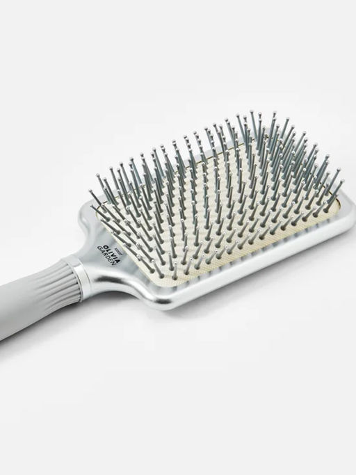 Olivia Garden Массажная щётка для волос / Expert Care Rectangular L, серебристый